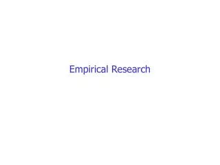 Empirical Research