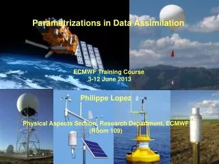 Parametrizations in Data Assimilation