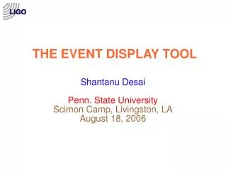 THE EVENT DISPLAY TOOL