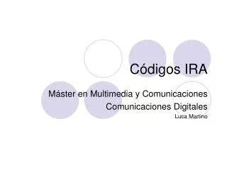 c digos ira