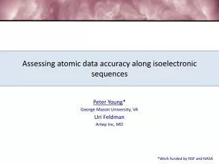 Assessing atomic data accuracy along isoelectronic sequences