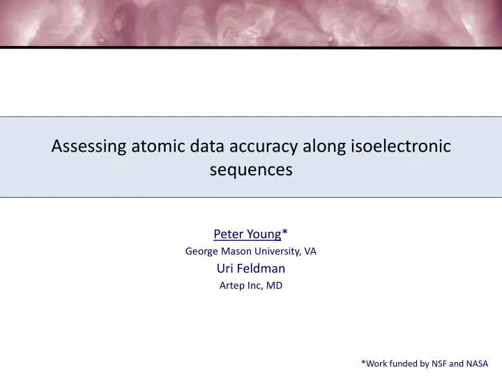 assessing atomic data accuracy along isoelectronic sequences