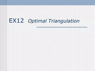 EX12 Optimal Triangulation