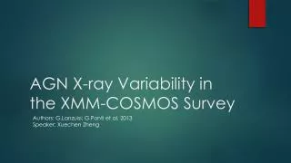 AGN X-ray Variability in the XMM-COSMOS Survey
