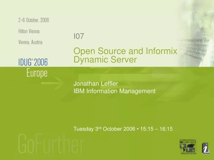 open source and informix dynamic server