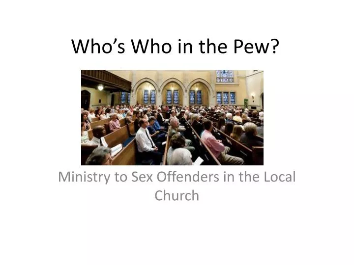 who s who in the pew