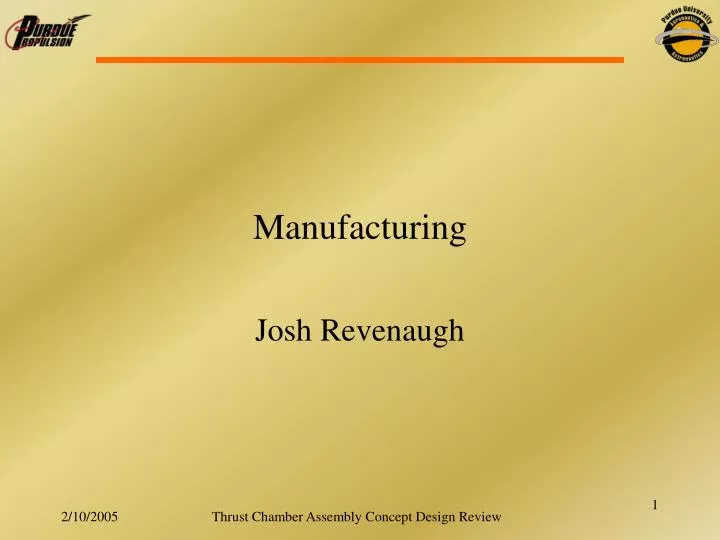 manufacturing