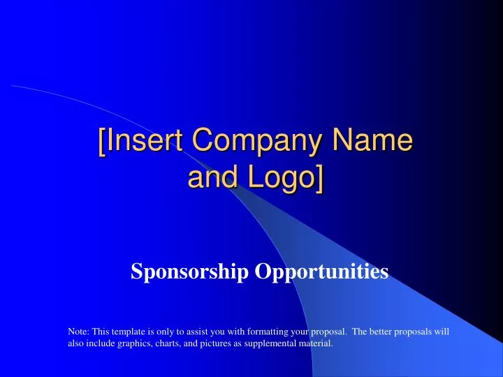 insert company name and logo