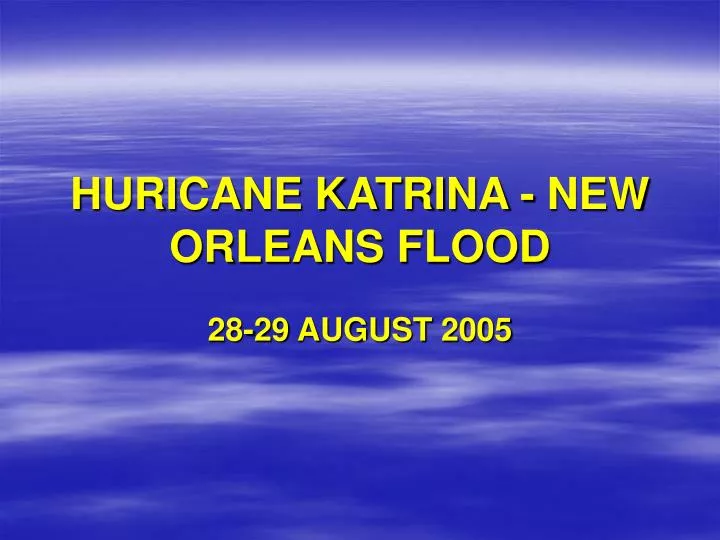 huricane katrina new orleans flood