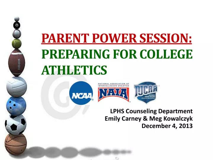 parent power session preparing for college athletics