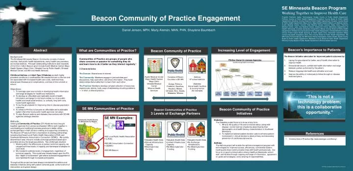 beacon community of practice engagement