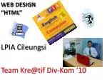 WEB DESIGN “HTML” - slide 1