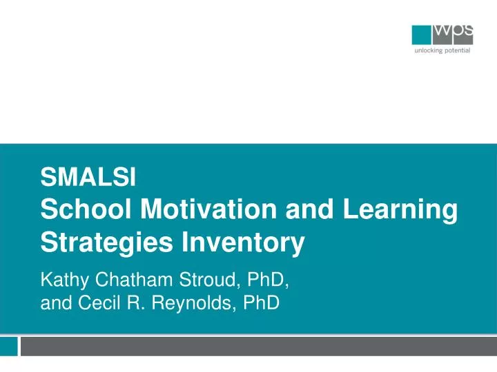 smalsi school motivation and learning strategies inventory