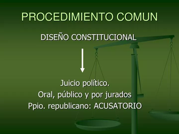 procedimiento comun