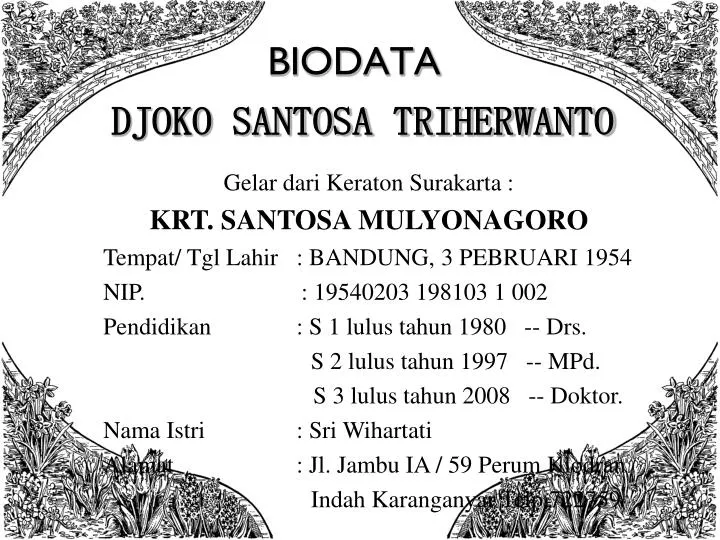 biodata