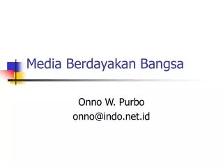 media berdayakan bangsa