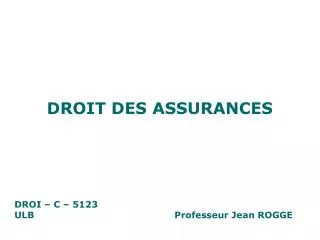 droit des assurances