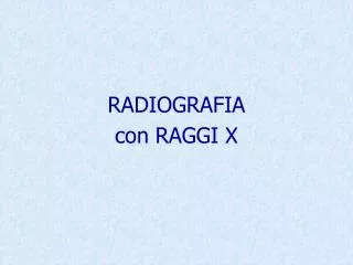 radiografia con raggi x