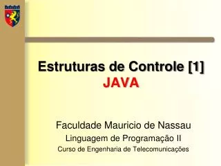 estruturas de controle 1 java
