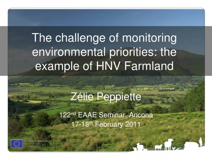 the challenge of monitoring environmental priorities the example of hnv farmland