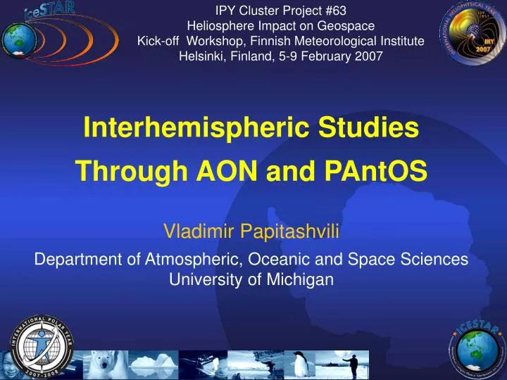 interhemispheric studies through aon and pantos