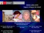 ODSIS LIMA ESTE Seguro Integral de Salud - slide 1