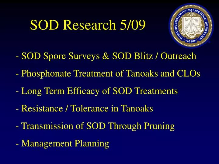 sod research 5 09