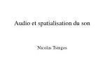 Audio et spatialisation du son - slide 1