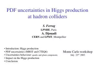 PDF uncertainties in Higgs production at hadron colliders