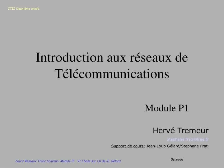 introduction aux r seaux de t l communications