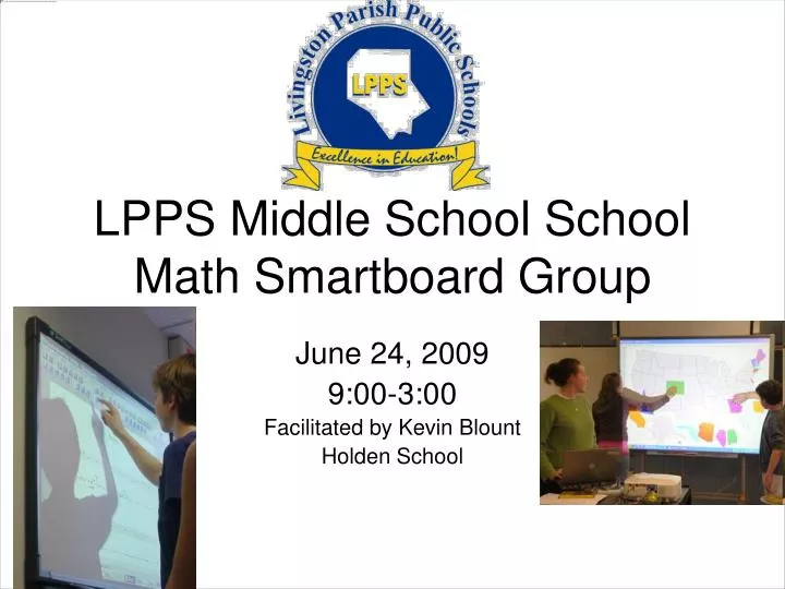lpps middle school school math smartboard group