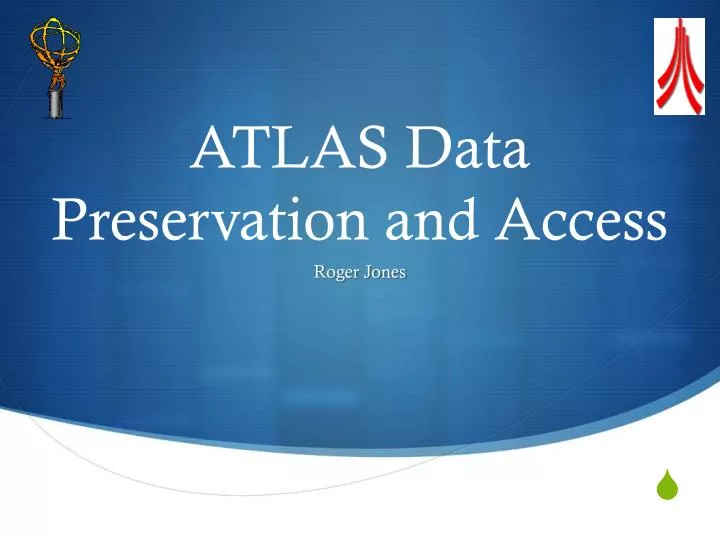 atlas data preservation and access