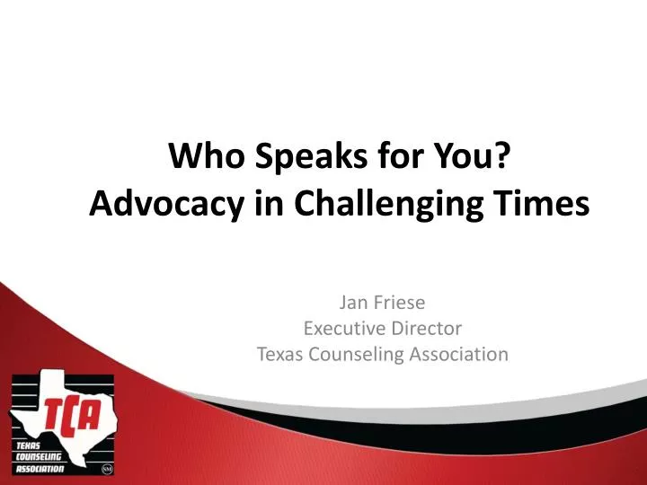 who speaks for you advocacy in challenging times