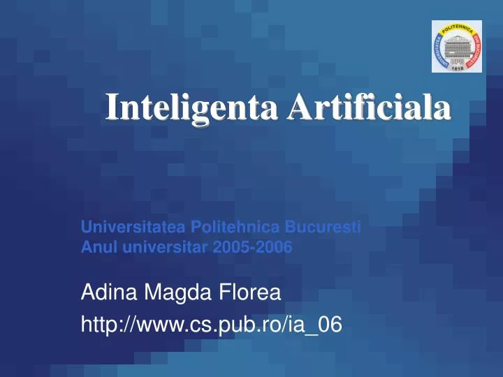 inteligenta artificiala