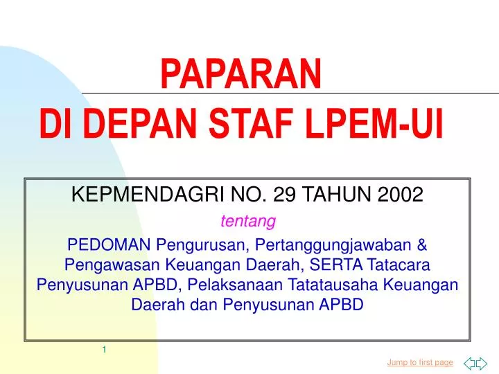 paparan di depan staf lpem ui