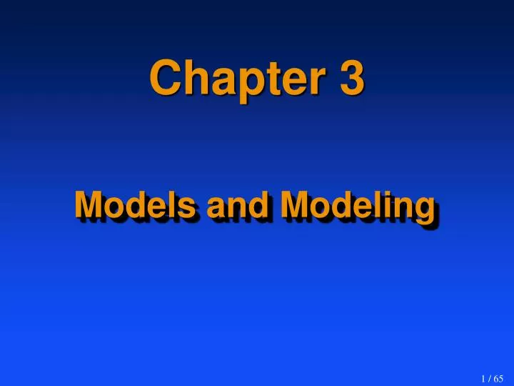 models and modeling