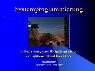systemprogrammierung