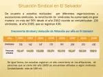 Situación Sindical en El Salvador - slide 1