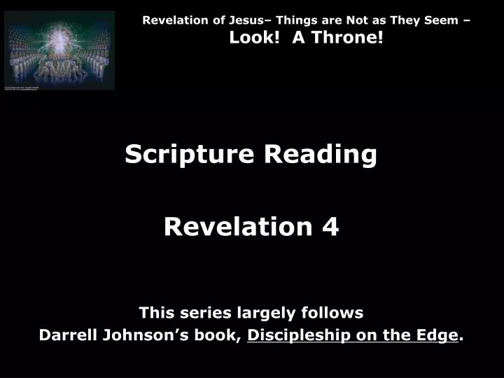 revelation of jesus things are not as they seem look a throne