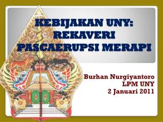 kebijakan uny rekaveri pascaerupsi merapi