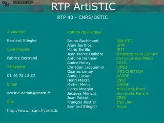 rtp 40 cnrs dstic