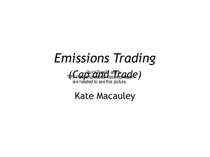 emissions trading cap and trade