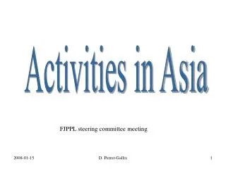 Activities in Asia