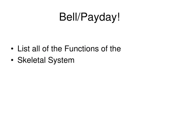 bell payday