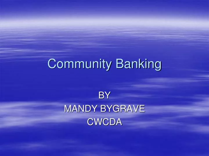 community banking