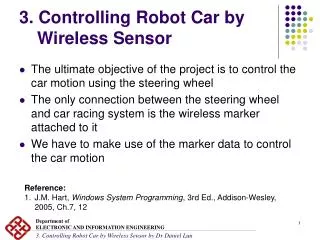 3. Controlling Robot Car by Wireless Sensor