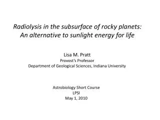 Radiolysis in the subsurface of rocky planets: An alternative to sunlight energy for life