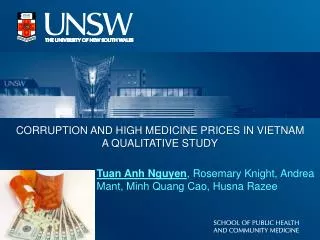 CORRUPTION AND HIGH MEDICINE PRICES IN VIETNAM A QUALITATIVE STUDY