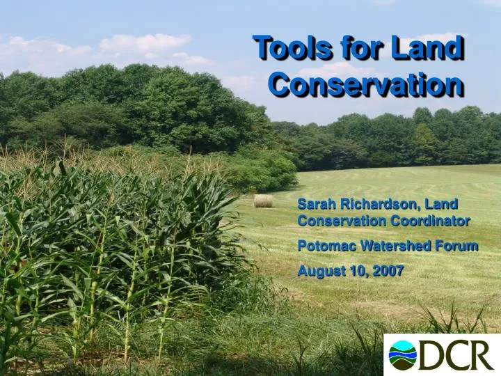 tools for land conservation