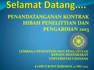 selamat datang